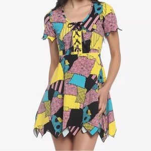 The Nightmare Before Christmas Sally Patchwork‎ Jagged Dress Hot Topic Disney